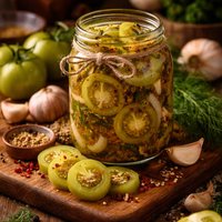 My Favourite Green Tomato Pickles