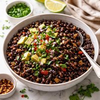 My Lightly Spiced Black Beans