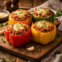 My Own Slow Cooker Stuffed Bell Peppers