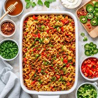 My Own Spicy Sweet Noodle Kugel