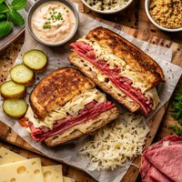 My Reuben Sandwich with Sauerkraut