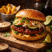 My Version of Asian Pork Burger