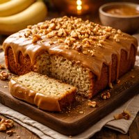 My Very Popular Banana Cake with Caramel Icing