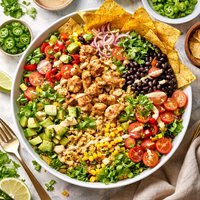 Nacho Ensalada Con Chipotle Y Bulgur