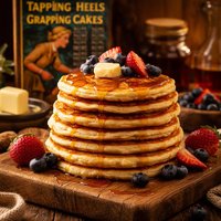 Nancy Drew Tapping Heals Griddle Cakes