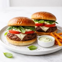 Napa Valley Basil Smoked Burgers