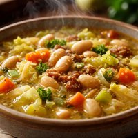 Navy Bean Cabbage Soup