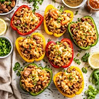 Nawlins Style Stuffed Bell Peppers