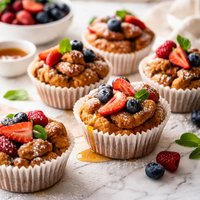Nearly Guilt Free French Toast Muffins