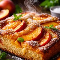 Nectarine Golden Cake