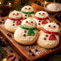 Nelson Cookie Bake Cream Cheese Snow Man Cookies