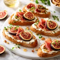Neufchtel Fig Prosciutto Crostini