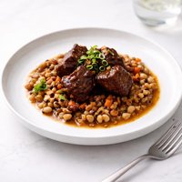 New England Patriots Beef and Black Eyed Peas