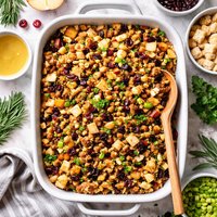 New England Sausage Apple and Dried Cranberry Stuffing