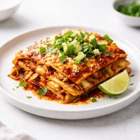 New Mexico Red Chile Chicken Enchilada Casserole