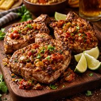 New Mexico Style Pork Chops
