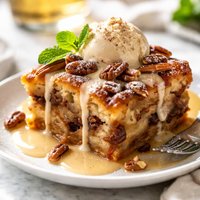 New Orleans Bread Pudding with Bourbon Sauce