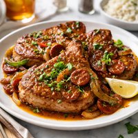 New Orleans Pork Chops