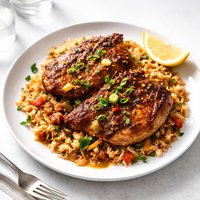 New Orleans Skillet Pork Chops and Rice
