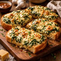 New Orleans Spinach Garlic Bread