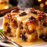 New Orleans Style Bread Pudding with Rum Sauce