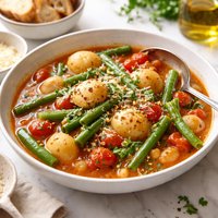 New Potato and Green Bean Stew