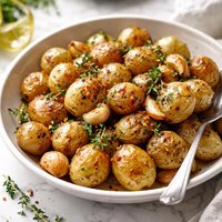 New Potatoes Roasted with Garlic Olive Oil