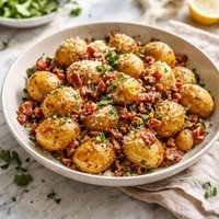 New Potatoes with Bacon and Parmesan