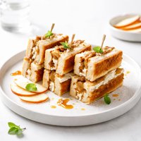New Zealand Apple Dessert Club Sandwiches