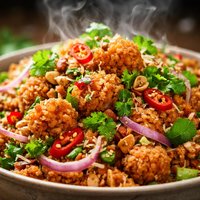 Nhem Laotian Crispy Rice Salad
