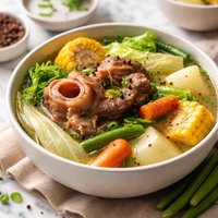 Nilagang Pata Baka Filipino Pork Beef Broth Soup W Vegetables