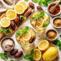 Nimbu Pani Lemon Date Beverage from India