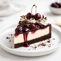No Bake Black Forest Cheesecake