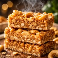 No Bake Cashew Brittle Bars