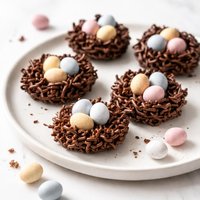 No Bake Chocolate Easter Nests