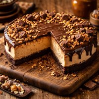 No Bake Chocolate Peanut Butter Cheesecake