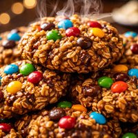 No Bake M M Cookies