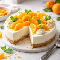 No Bake Mandarin Orange Cheese Cake