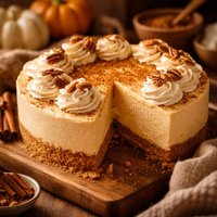 No Bake Pumpkin Cheesecake