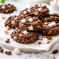 No Bake Rocky Road Cookies