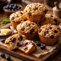 No Brainer Never Fail Blueberry Muffins