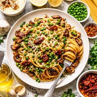 No Cream Vegetarian Carbonara