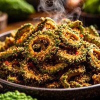 No Fry Karela Crispies Bitter Melon