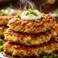 No Grate No Fat Baked Potato Latkes