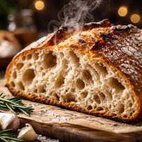 No Knead Sourdough Bread