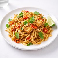 No Meat Lotsa Heat Pad Thai