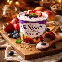 No Regrets Fruit Flavored Yogurt