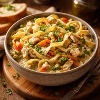 Non Traditional Chicken Noodles