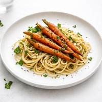 Noodles with Herbed Carrots