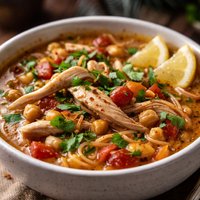North African Chicken Noodle Soup